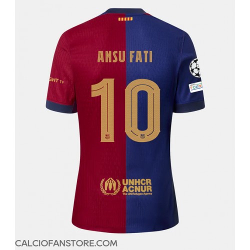 Maglia Calcio Barcelona Ansu Fati #10 Prima Divisa 2024-25 Manica Corta